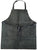 Tuzech Durable Leather Apron Utility/Chef Grill BBQ Apron/Carpenter/Blacksmith Welding Handmade Tool Apron - 30 Inches- Adjustable upto XXL For Men and Women Charcoal Black