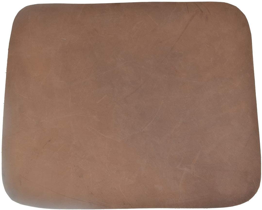 Thick Leather Durable Mouse Pad Office Essentials Handmade Leather Mouse Mice Pad Mat Smooth Surface (Brown)-Tuzech store
