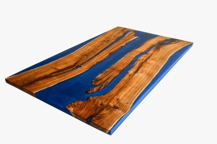 Personalized Large EPOXY Table, Resin Dining Table for River Dining Table Top, Wood Epoxy Coffee Table Top, Living Room Table (80x42 Inches)-Tuzech store
