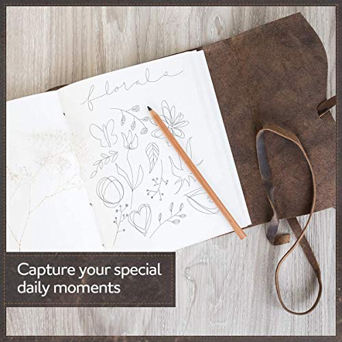 TUZECH Classic Vintage Genuine Handmade Leather Soft Journal Well Crafted Diary with Leather Bound Strip With Line-Tuzech store