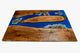 Customized Large Epoxy Table, Resin Dining Table for 2, 4, 6, 8 River epoxy Dining Table Living Room Table,Epoxy Coffee-Tuzech store