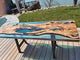 Tuzech Epoxy Table Fully Customised Thick Resin River Table Indoor Outdoor Wooden Dining Table Top (76 X 30 Inches)-Tuzech store