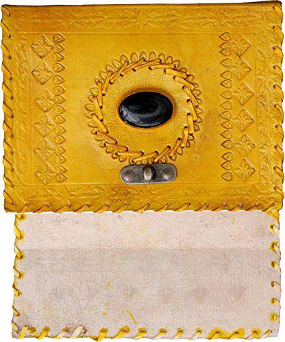 ININDIA Handmade Pure Leather Diary Leather Journal for Men and Women -Office Home Daily Use, Poem Writing with Lock Diary 7 Inches and Luck Stone-Tuzech store