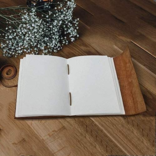 TUZECH Handmade Embossed Tree of Life - Writing Notebook Handmade Leather Bound Daily Notepad for Men and Women - Art Sketchbook, Best Gift for Travel Diary (7x5 Inches)-Tuzech store