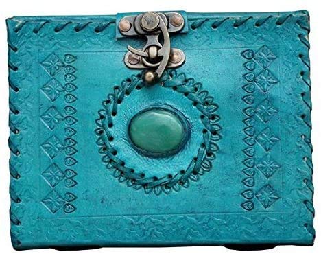 TUZECH Handmade 100% Pure Leather Diary for Office Home Daily Use with C Lock (8x6 Inches)-Tuzech store