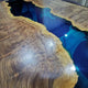 Personalized LARGE EPOXY TABLE, Resin Dining Table For 2 , 4 , 6, 8 River Dining Table Top, Wood Epoxy Coffee Table Top, Living Room Table-Tuzech store