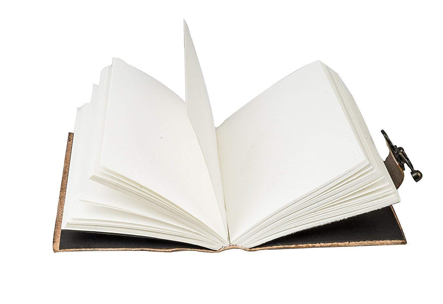 TUZECH Leather Writing Journal Notebook Classic Spiral Bound Notebook Refillable Diary Sketchbook Gifts with Unlined Travel Journals to Write in for Girls and Boys-Tuzech store