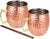 HandCrafted Moscow Mule Hand Hammered Copper 16 Ounce Drinking Mugs Set Classic Riveted Handles-Tuzech store