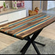 Customized Unique Large Epoxy Table, Resin Multi River Dining Table for 2, 4, 6, 8 Flexible and Customized, Living Room Table, Home décor Epoxy Table