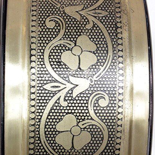 Tuzech Brass Finish Antique Style Round Hanging Wall Mount Home Decor Double Side Wall Clock Creative Classic and British Look Clock Best for Gift-Tuzech store