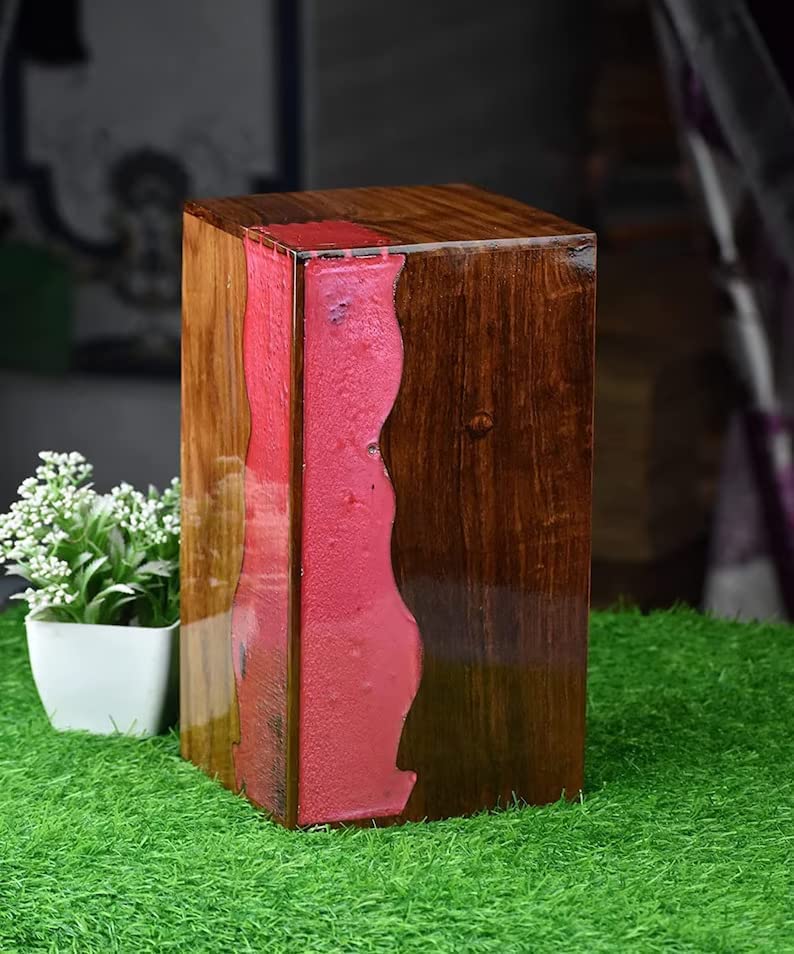 Customizable Resin Urns Adult/Pet Cremation Urns Human Ashes Decorative Wooden Urns for Ashe Burial Funeral Urns, Name Can Be Customized on Urns-Tuzech store