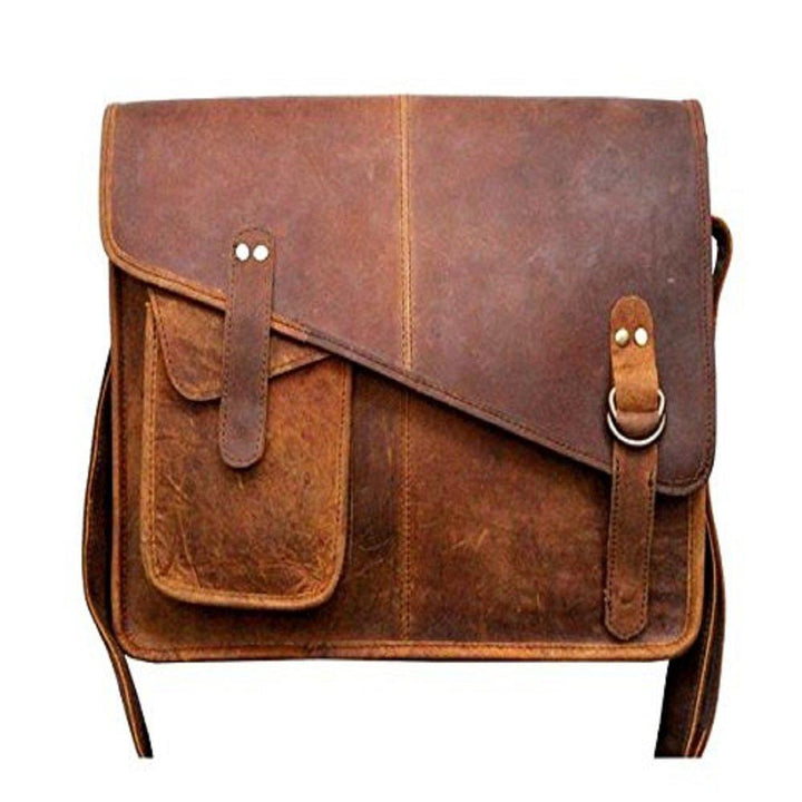 TUZECH 15 inche15s Buffalo Hunter Leather Bag Laptop Messenger/College Bag Men and Women (15 inches)-Tuzech store