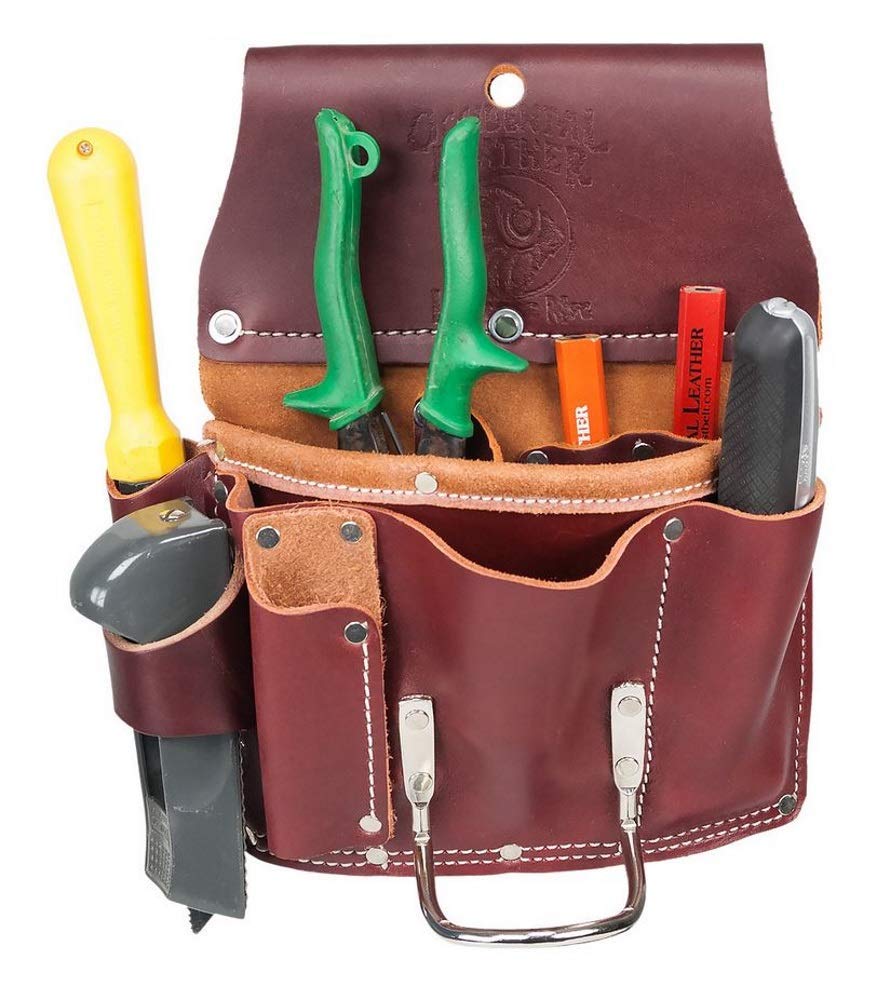 TUZECH Leather 5070 Pro Drywall Pouch Leather Tool Pouch Carpenter With Hammer Hold-Tuzech store