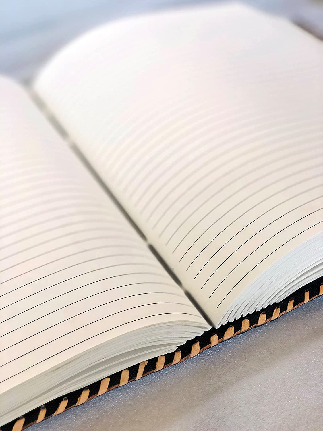 TUZECH Fat Leather 600 Pages Journal Large | Seven Stone Leather Notebook Journal | Blank Handmade Book Sketchbook | Christmas Gift Everyday Use-Tuzech store