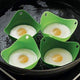 TUZECH Egg Poacher -Oil Free Cups with Ring Standers, For Microwave or Stove-Top Egg Cooking, BPA Free, Pack of 4-Tuzech store