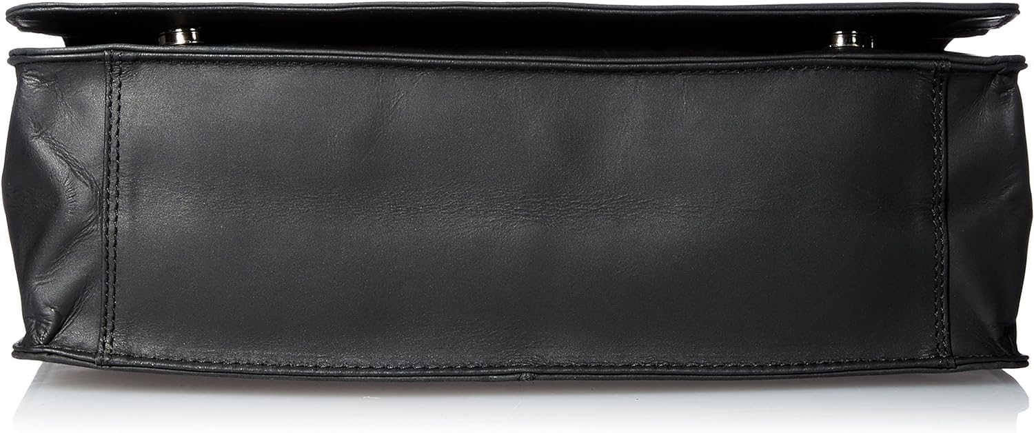 TUZECH Genuine Leather Bag Handmade Cross Body Messenger Briefcase, Office Bag Courier Satchel Bag Gift Men Women (15 Inches)