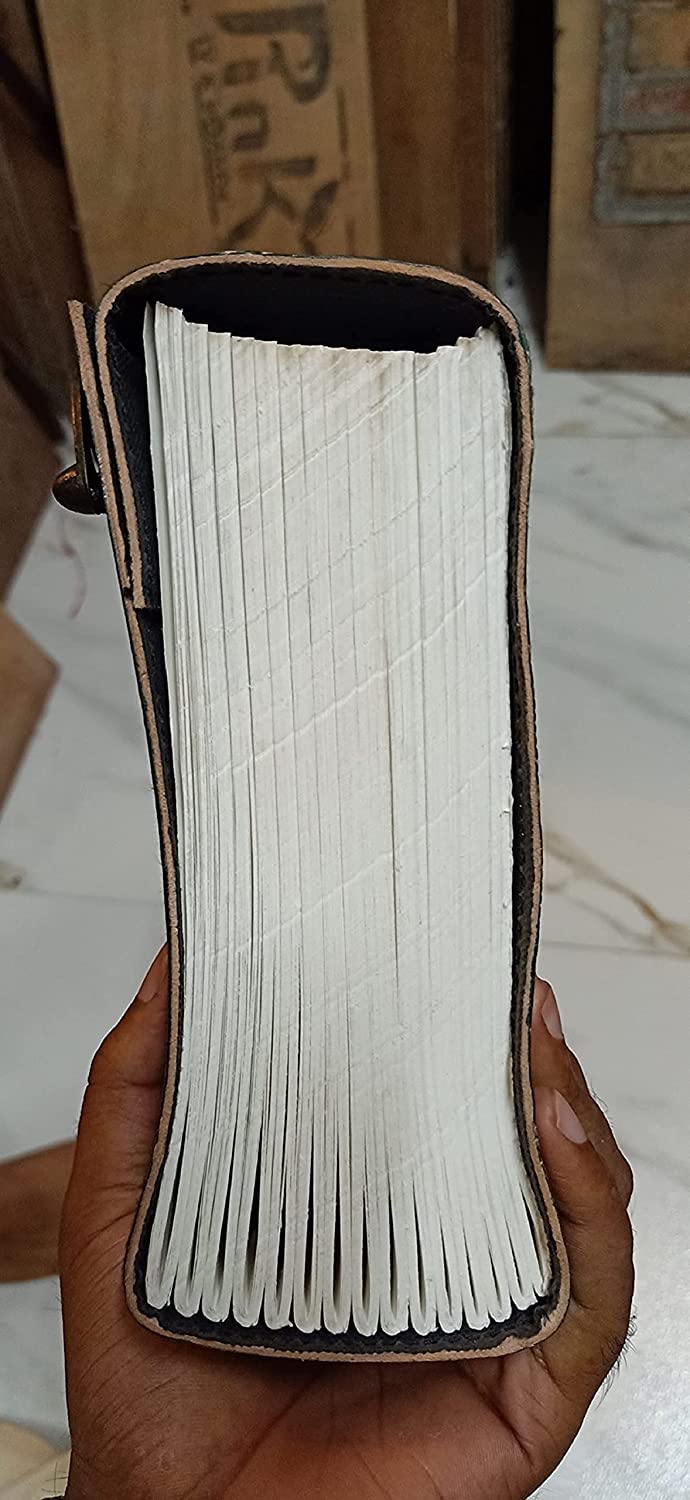 TUZECH 600 Pages Handmade Large Leather Journal Diary Embossed Tree of Life Book Of Shadows Hocus Pocus Notebook Writing Seven Chakra Grimoire Sketchbook 7 x 10 Leather Bound