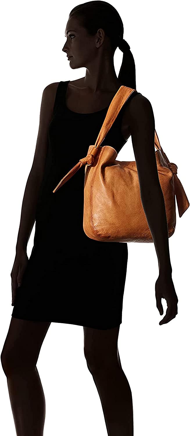Tuzech Handmade Leather Knotted Hobo Bag with Big Pocket Gift for Women Full Grain, Campus Bag, Weekender Bag