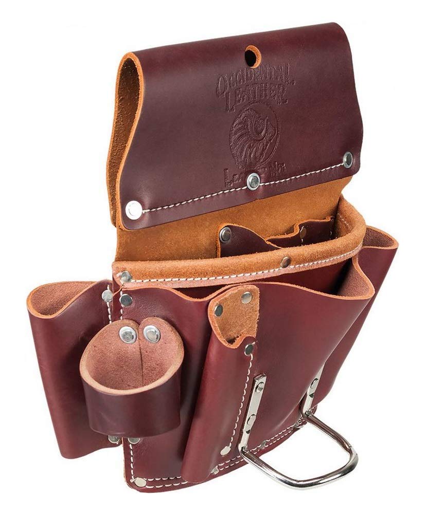 TUZECH Leather 5070 Pro Drywall Pouch Leather Tool Pouch Carpenter With Hammer Hold-Tuzech store