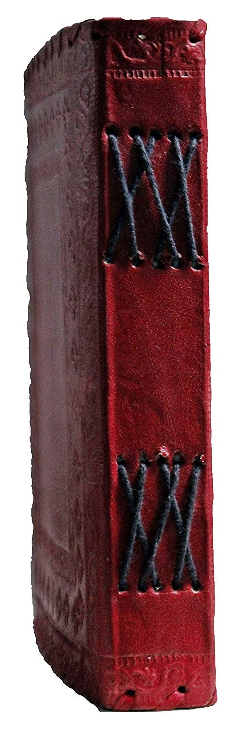 TUZECH Leather Journal for Men and Women Leather Diary to Write Poems,Sketchbook, Record Keeping Notebook Personal Memoir with Lock and Key - Unlined (King Red)-Tuzech store