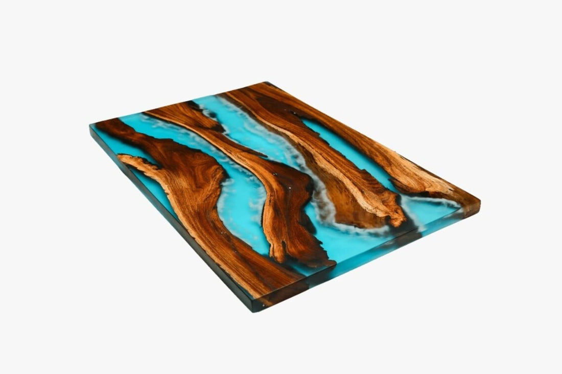 Customized Large Epoxy Table, Resin River Dining Table, Transperent Blue Epoxy River Table for 2, 4, 6, 8 Flexible and Customized, Living Room Table, Home décor-Tuzech store