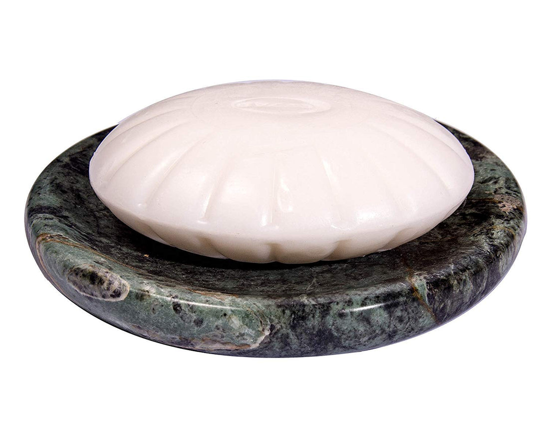 TUZECH Beige Marble Soap Dish - Polished and Shiny Marble Dish Holder – Beautifully Crafted Bathroom Accessory-Tuzech store
