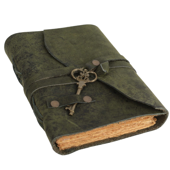 Vintage Journal Retro Travel Diary an Exclusive Handmade Paper Notebook with Key Leather Bound Book Of Shadows Hocus Pocus for Man and Women