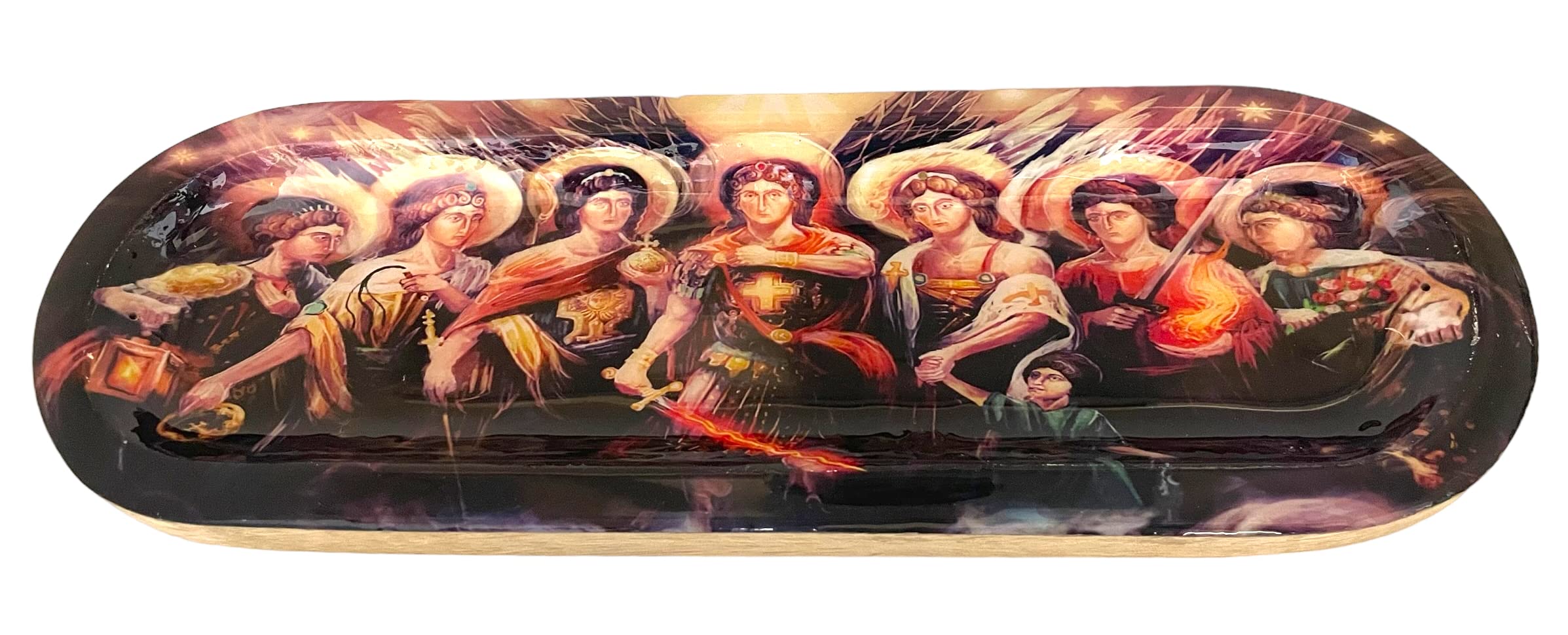 Govinda - Incense Burner Stick Holder Ash Catcher Wooden Handmade Modern Gift Wood Home Decor Size 12 X 4 Inches,