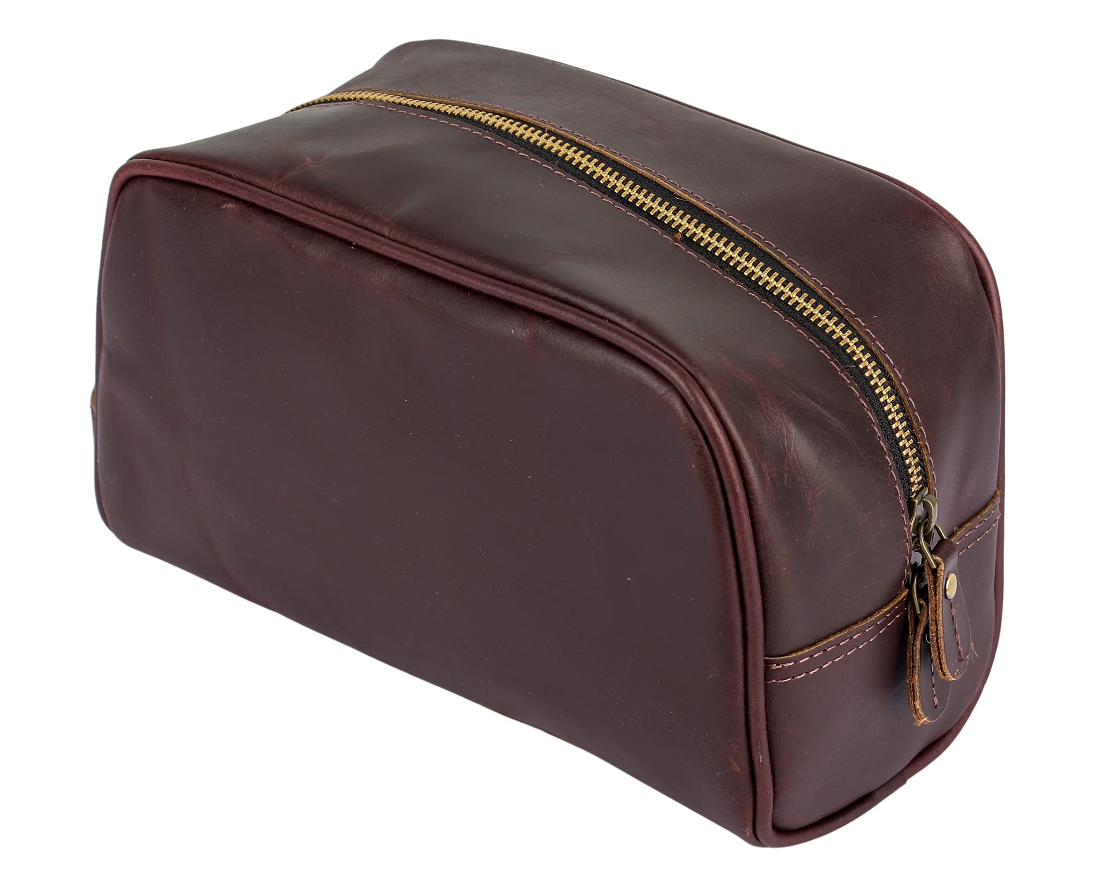 Tuzech Handmade Travel Toiletry Bag Dopp Kit - Shaving Kit Hanging Zippered Makeup Bathroom Cosmetic Pouch