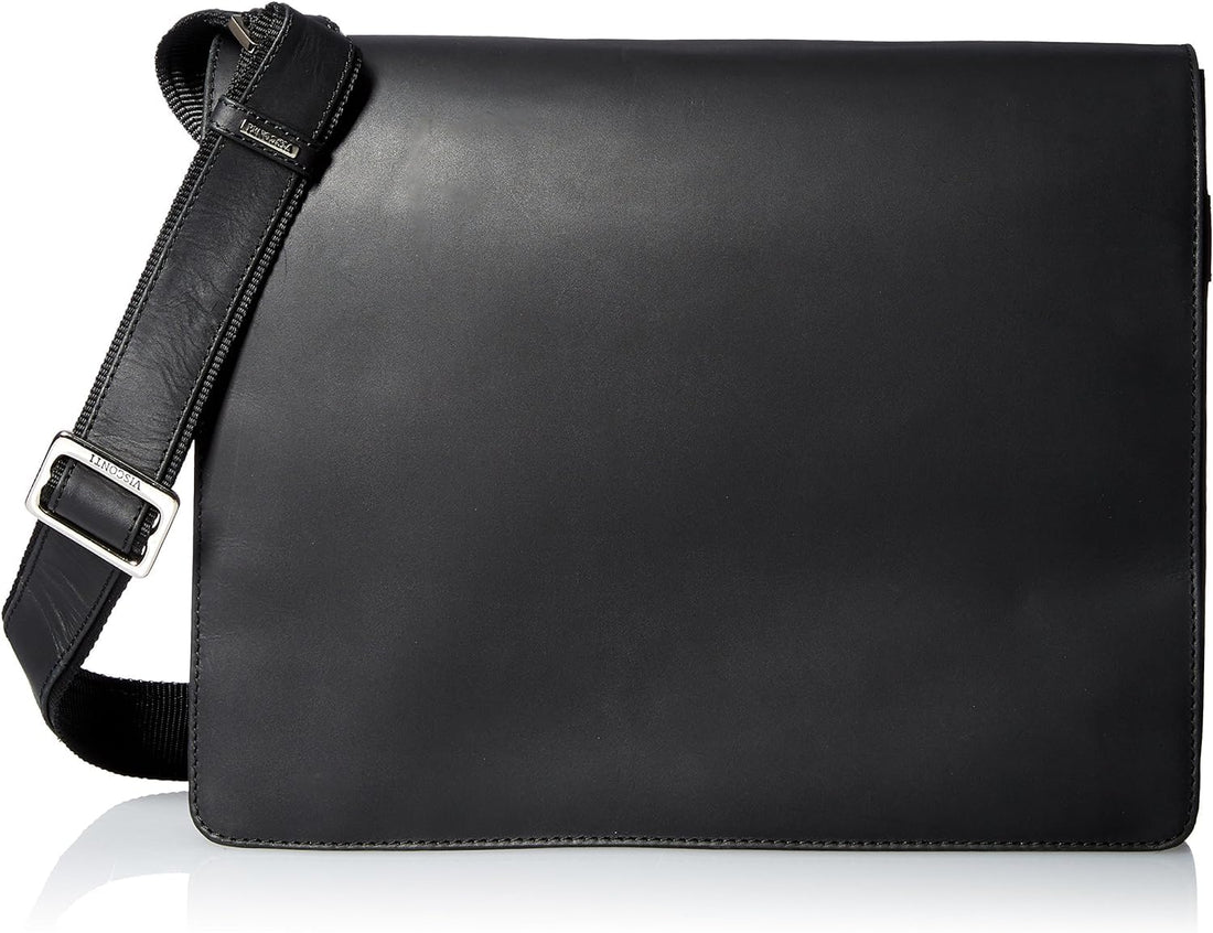 TUZECH Genuine Leather Bag Handmade Cross Body Messenger Briefcase, Office Bag Courier Satchel Bag Gift Men Women (15 Inches)