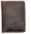 Leather Bifold Wallet Holds Travel Front Pocket Pouch Vintage Handmade Leather 6.5X 4 inches (Brown)-Tuzech store