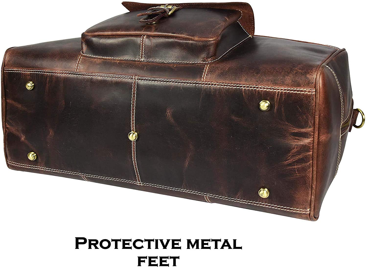 Tuzech Large Duffel Luggage leather Travel Bag Duffel bag Gym Bag Airplane cabin Approved Carry On Overnight Leather Weekender Mens Duffle Bag For Men and Women 20 Inch-Tuzech store