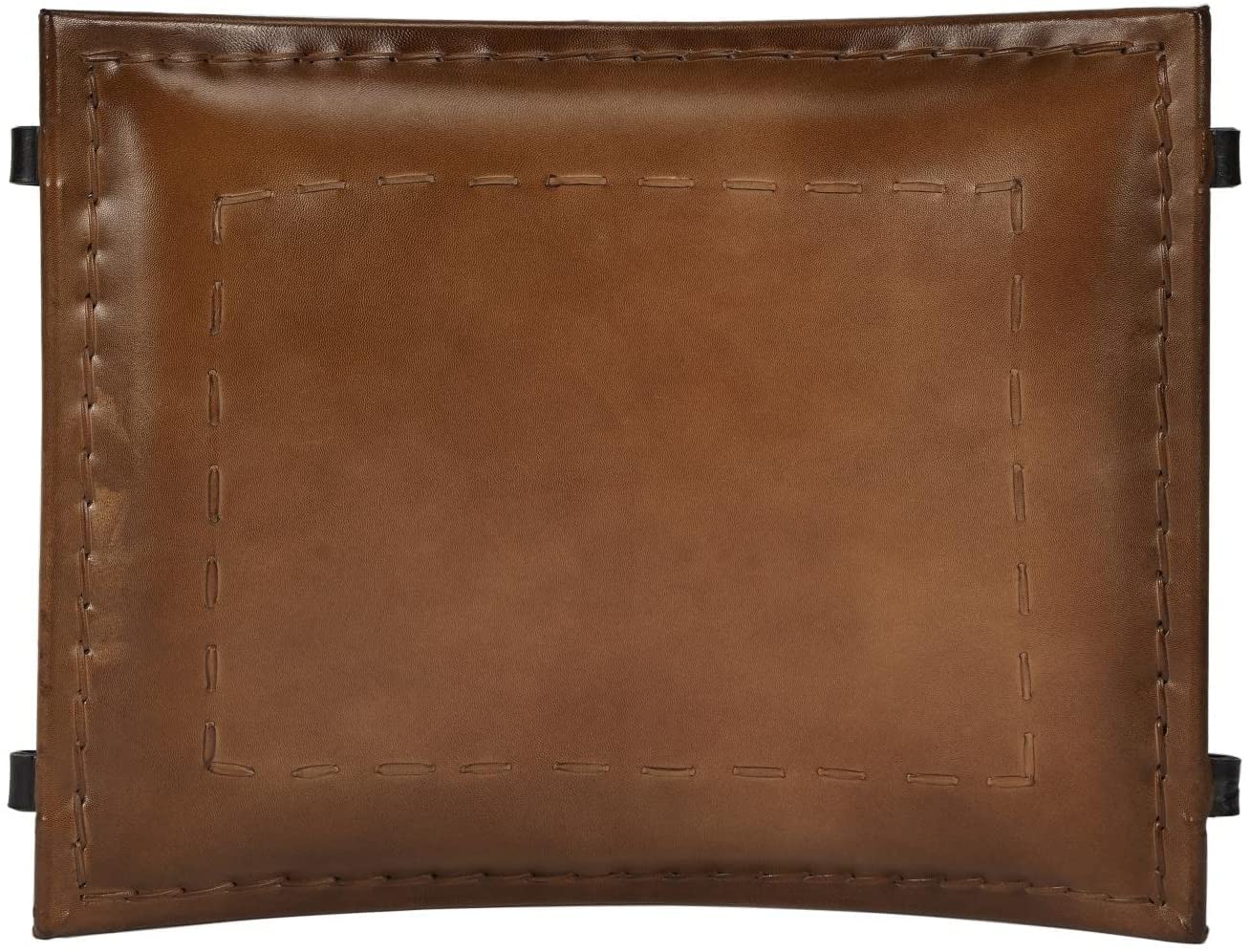 Tuzech Leather Foldable Barstools Butler Melton Brown Leather Stool | Leather Bar Stools | Leather Counter Stools | Genuine Leather Counter Stool | Cowhide Barstools | Rustic Vanity Sling Stool-Tuzech store