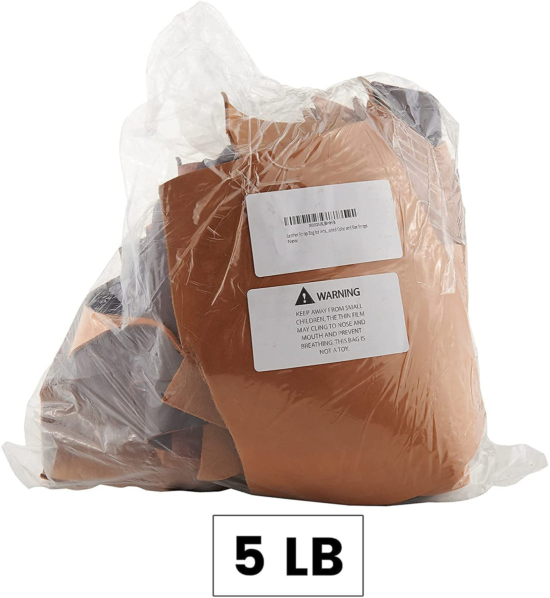 TUZECH Leather Scrap - Large Pieces of Full Grain Leather Cowhide Remnants Bag - Design & Make Crafts - Mixed Colors (5 lbs)-Tuzech store