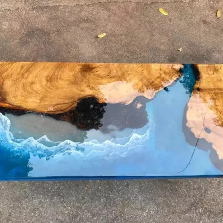 Customized Large EPOXY Table, Resin Dining Table for 2, 4, 6, 8 River Dining Table Top, Wood Epoxy Coffee Table Top, Living Room Table-Tuzech store