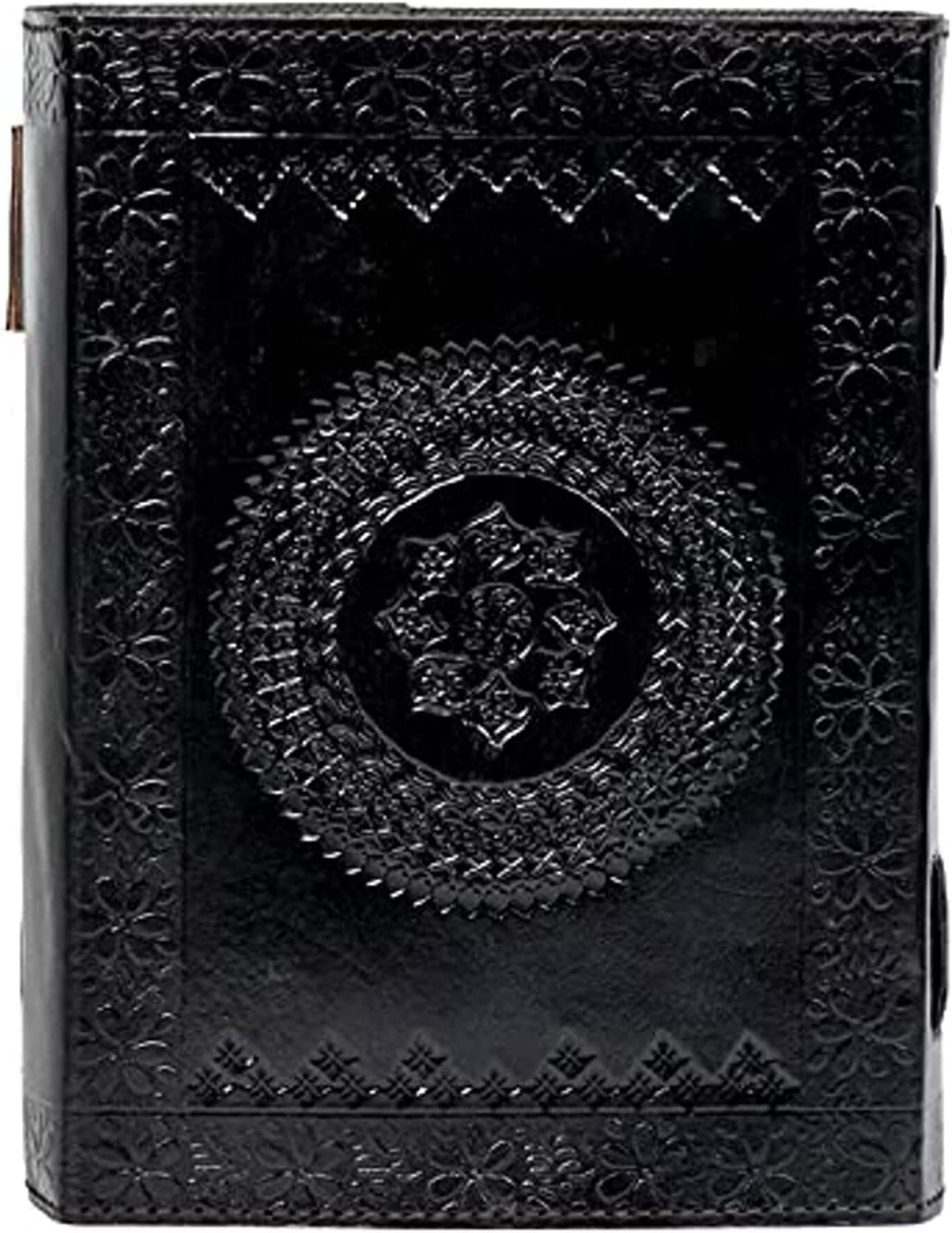 TUZECH 600 Pages Handmade Large Leather Journal Diary Embossed Tree of Life Book Of Shadows Hocus Pocus Notebook Writing Seven Chakra Grimoire Sketchbook 7 x 10 Leather Bound