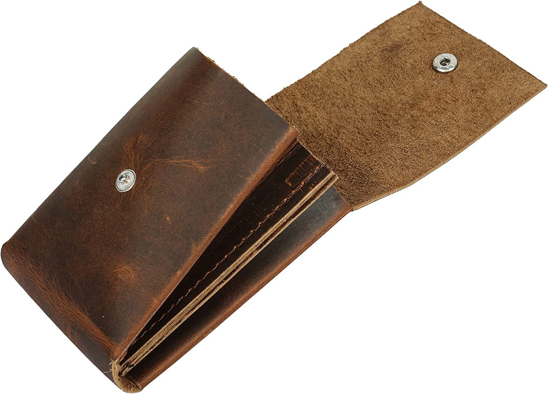 Tuzech Leather Multiple Layer Card Holder/Bag/Pouch/Wallet/Change Holder/Card Organizer/Accessories, Handmade (Bourbon Brown)-Tuzech store