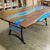 Customized Large nightglow EPOXY Table, Resin Dining Table for 2, 4, 6, 8 River Dining Table Top, Wood Epoxy Coffee Table Top, Living Room Table-Tuzech store