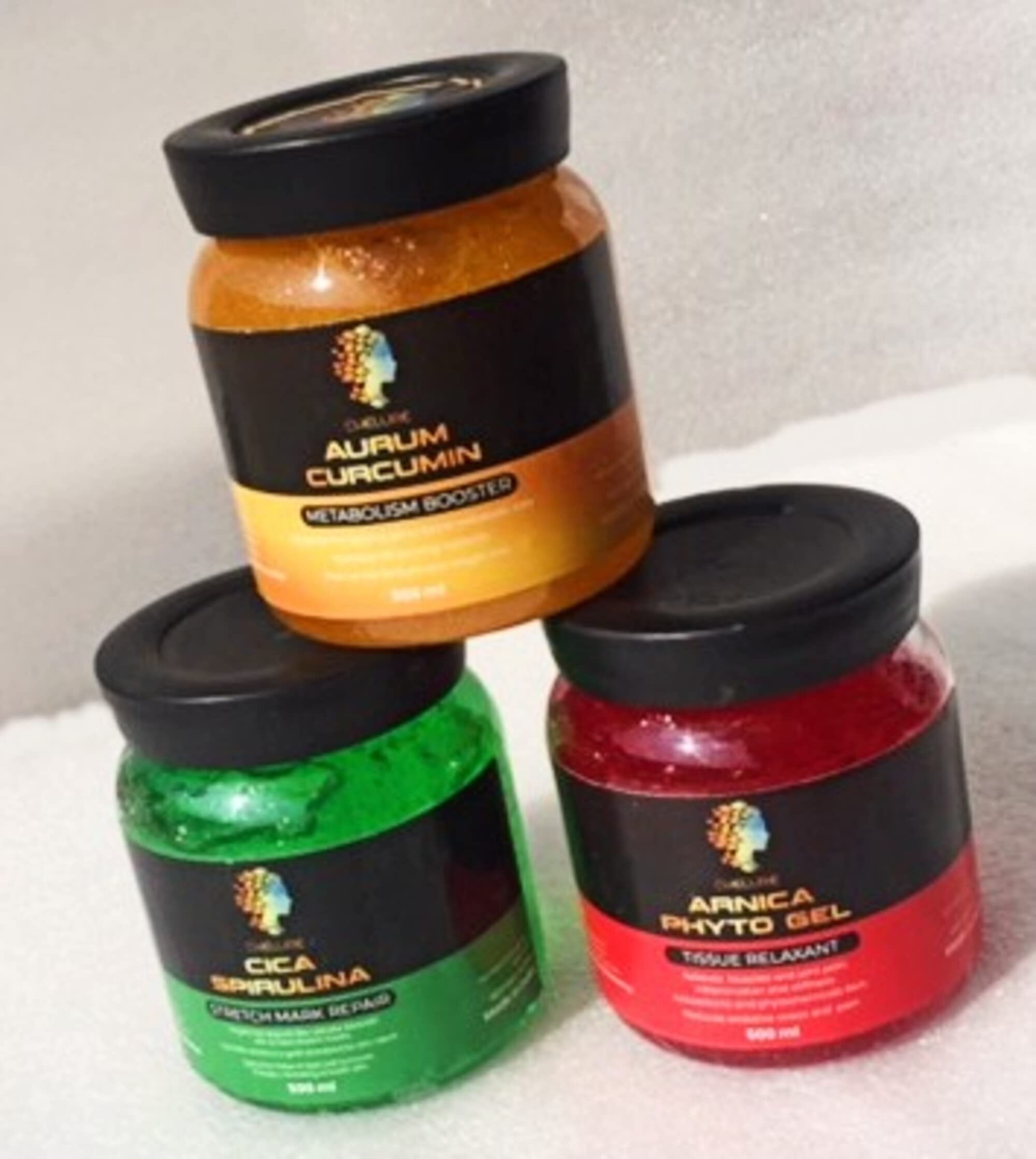 Tuzech All Naturel Gel for Tissue Relaxant Muscles and Join Pain, Stretch Marks Fat Burn, Metabolism Boost (Set of 3)