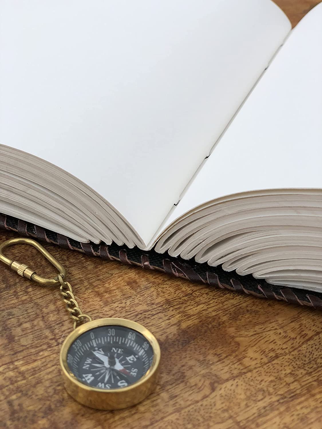 TUZECH Fat Leather 600 Pages Journal Large | Seven Stone Leather Notebook Journal | Blank Handmade Book Sketchbook | Christmas Gift Everyday Use-Tuzech store