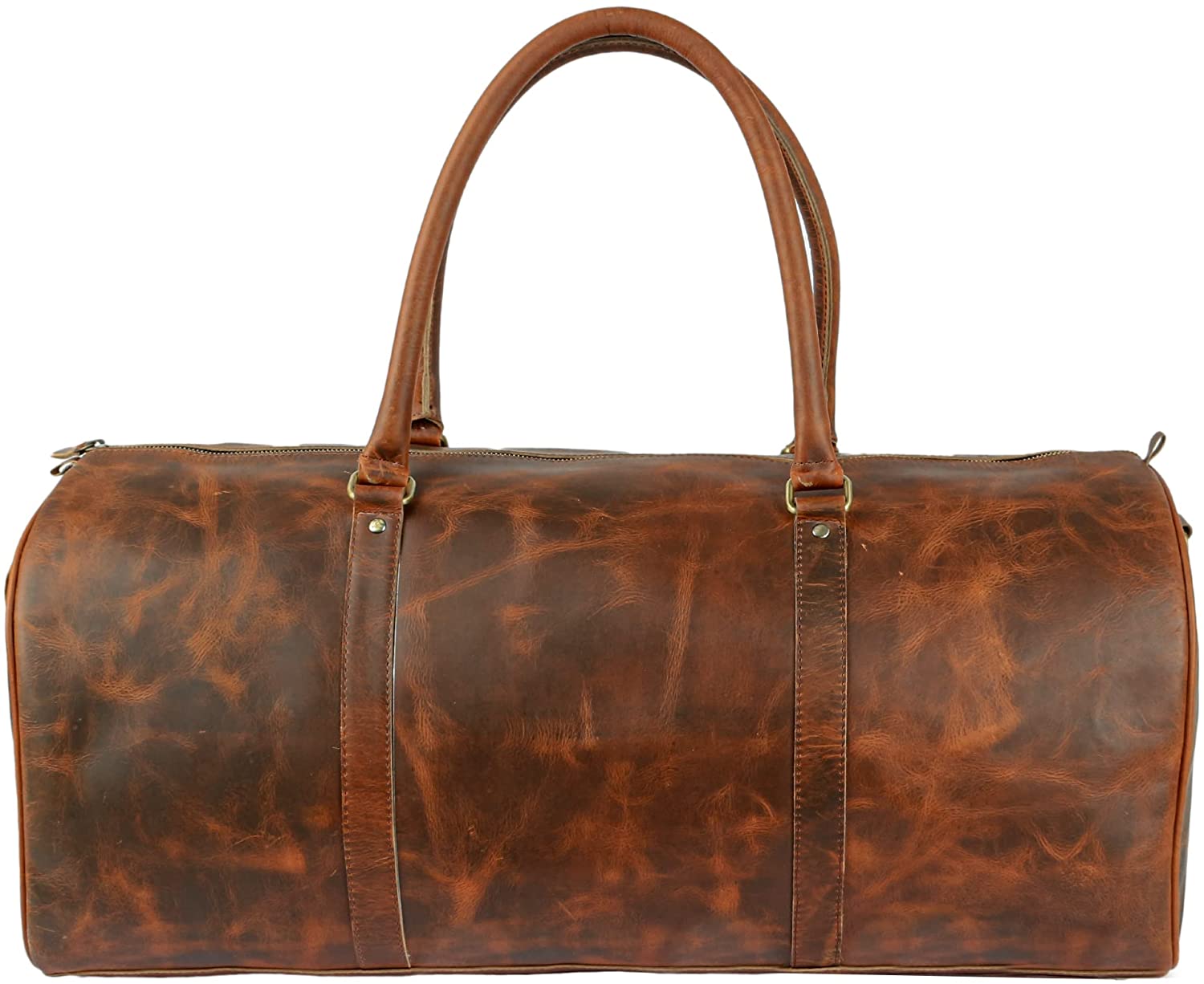 TUZECH Vintage Crazy Horse Leather men's Travel Duffle luggage Bag Gym Sports Overnight Weekend-Tuzech store