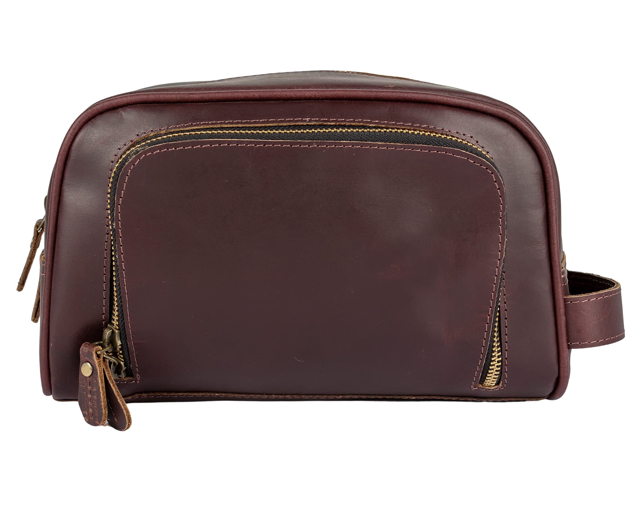 Tuzech Handmade Travel Toiletry Bag Dopp Kit - Shaving Kit Hanging Zippered Makeup Bathroom Cosmetic Pouch