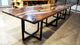 Dining Table & End Table Set With Clear Epoxy Resin-Tuzech store