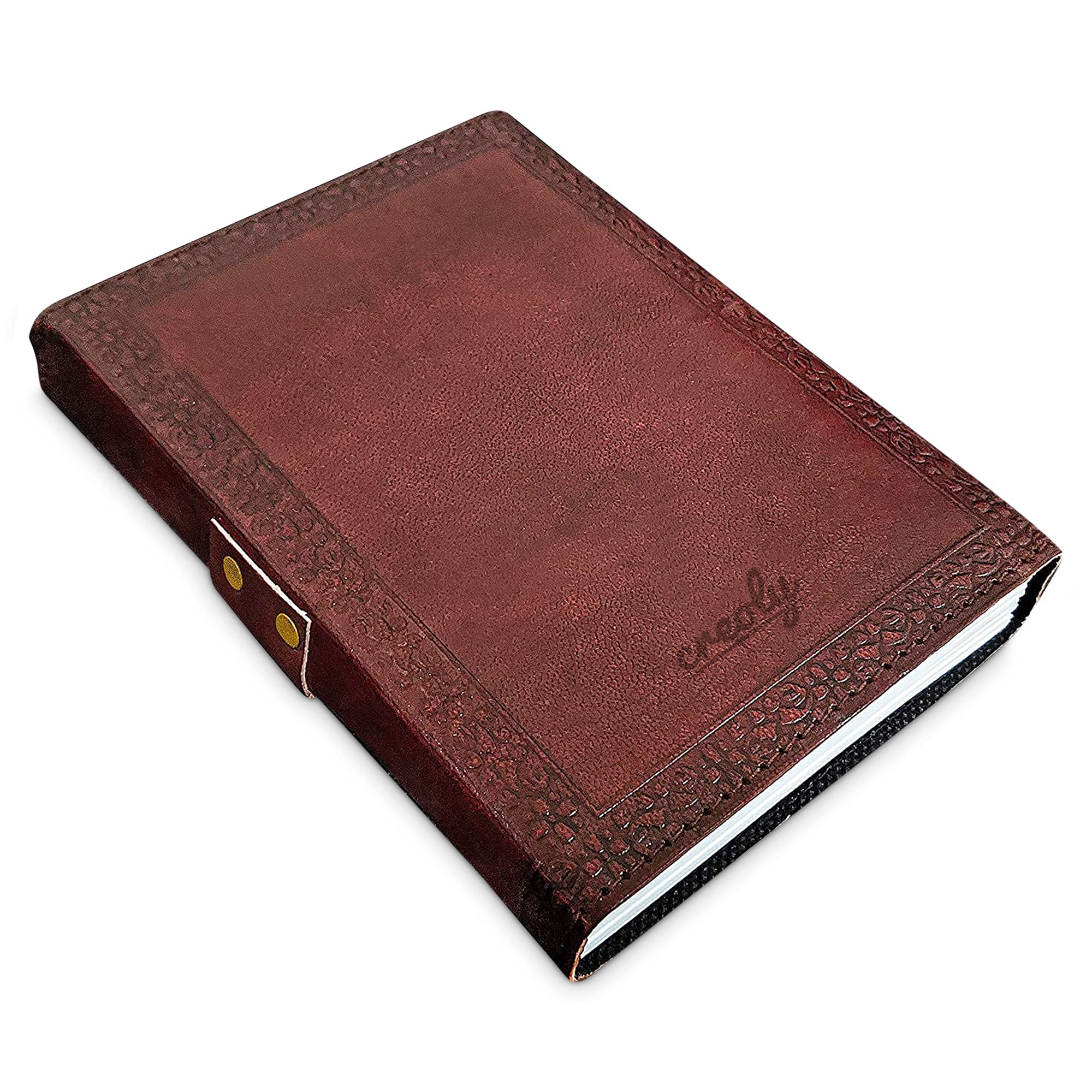 Chakra Gem Stone Journal with premium silver pen and cotton giftbag, By Creoly-Tuzech store