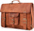 Vintage Handmade Leather Laptop Stylish Messenger Bag Shoulder Bag Briefcase Men Women Vintage Brown Color