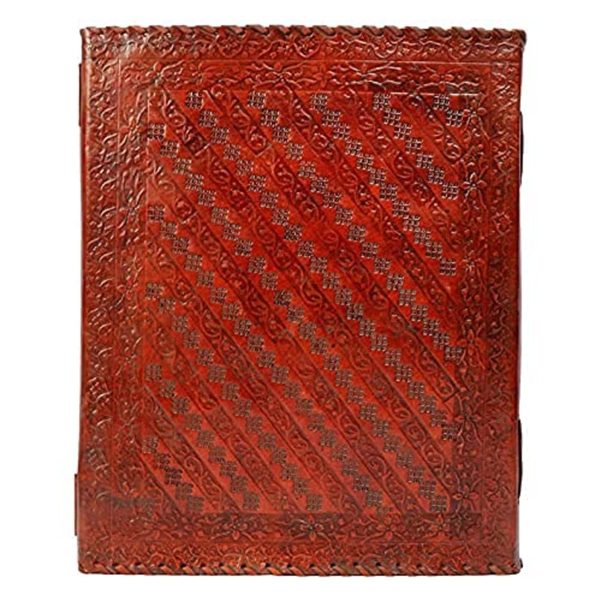 Tuzech 600 pages large tree of life journal | leather journal diary | embossed large tree of life notebook | writing leather notebook | handmade leather journal | leather grimoire | leather sketchbook 7 x 10 Thread Bound-Tuzech store