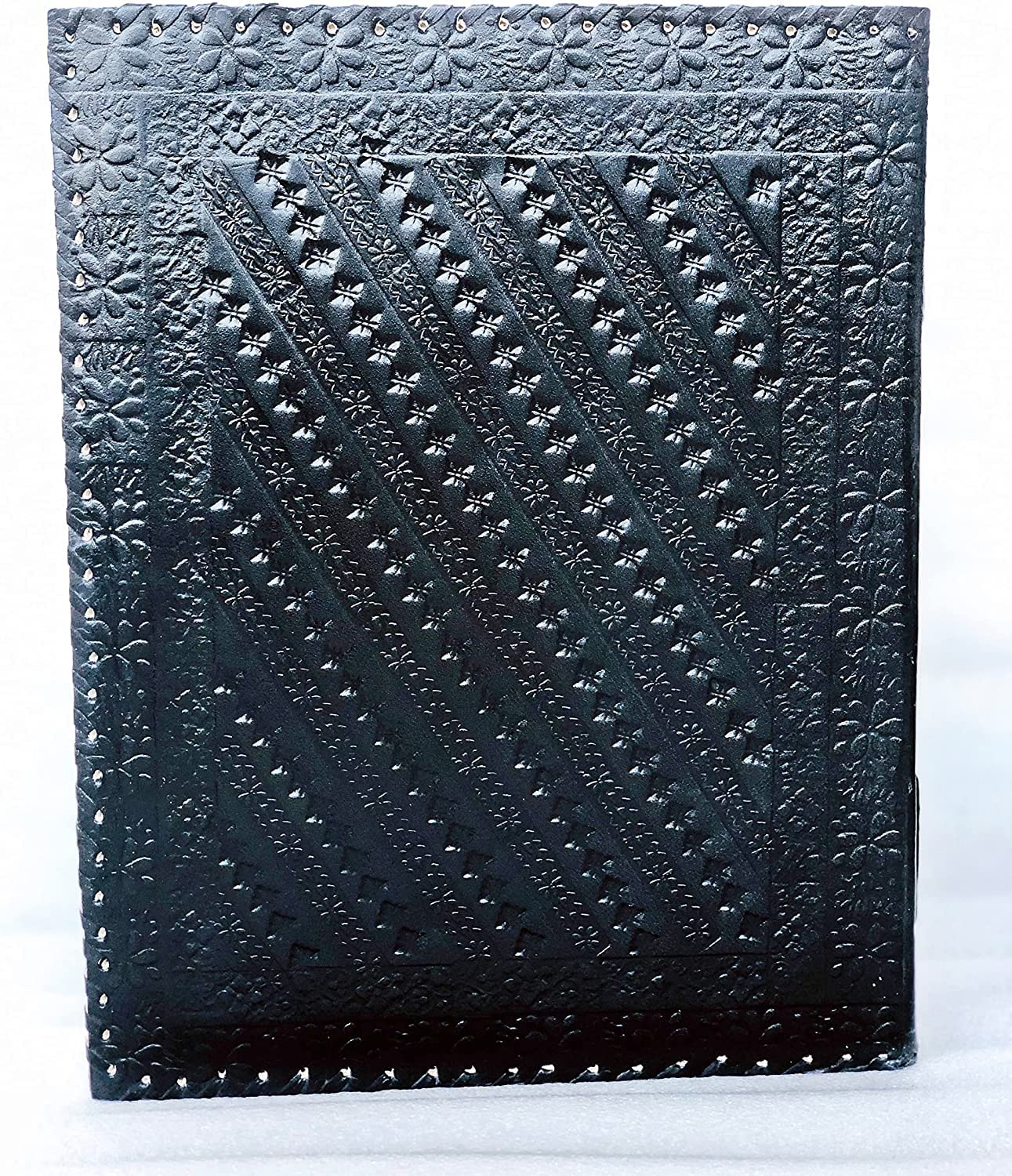 TUZECH Fat Leather 600 Pages Journal Large | Seven Stone Leather Notebook Journal | Blank Handmade Book Sketchbook | Christmas Gift Everyday Use-Tuzech store