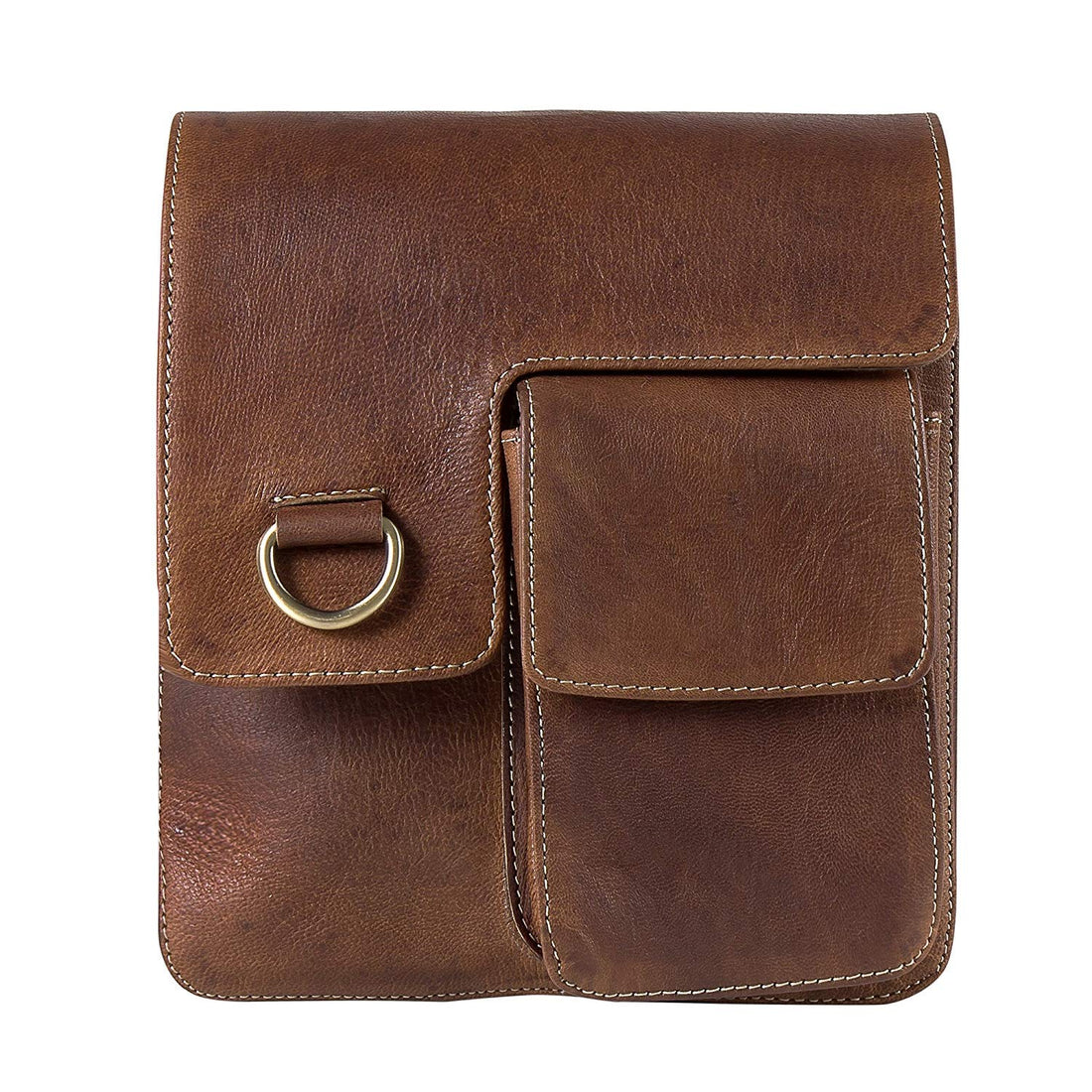 TUZECH Pure Genuine Leather Modern Styled Brown Stylish Vintage Handbag Satchel Bag Handcrafted Leather Bag -Fits Laptop Up To (11 Inches)-Tuzech store