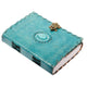 Real Handmade Pure Leather Diary for Office Home Daily Use with C Lock 7 Inches (Ocean Blue)-Tuzech store