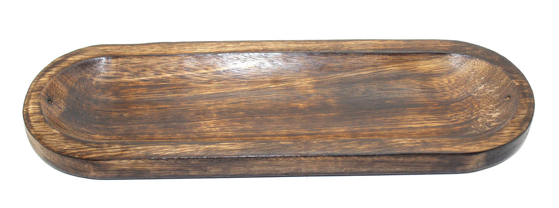 Govinda - Incense Burner Stick Holder Ash Catcher Wooden Handmade Modern Gift Wood Home Decor Size 12 X 4 Inches,